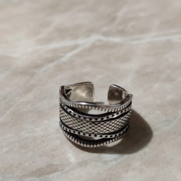 NEW Trendy Unisex | 925 Silver Multi Strand Ring - Picture 10 of 11